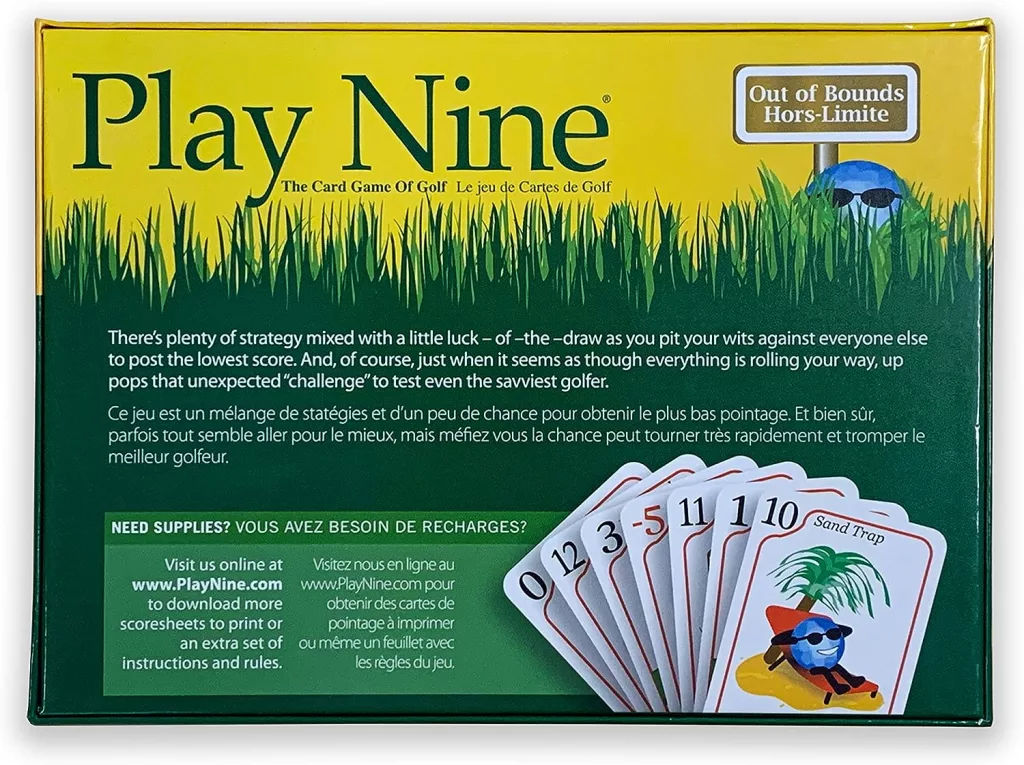 PLAY NINE - The Card Game for Families,Best Strategy Game For Couples, Fun Game Night Kids, Teens and Adults, The Perfect Golf Gift